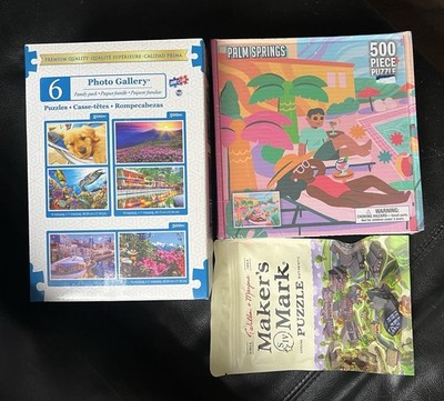8 X Puzzle Bundle - Palm Springs, Makers Mark, Photo Gallery Family Pack
