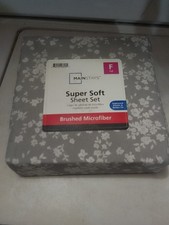 Mainstay Super Soft Sheet Set Brushed Microfiber Size Full Size Improved...
