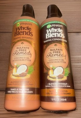 Garnier Whole Blends Remedy Coconut Oil & Cocoa Butter Shampoo/Conditioner Set