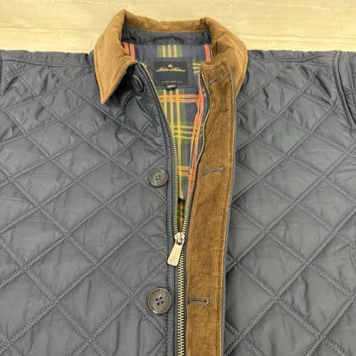 Brooks Brothers Paddock Diamond Quilted Coat Navy Blue Men’s Size 2XL Thermore - Picture 14 of 17