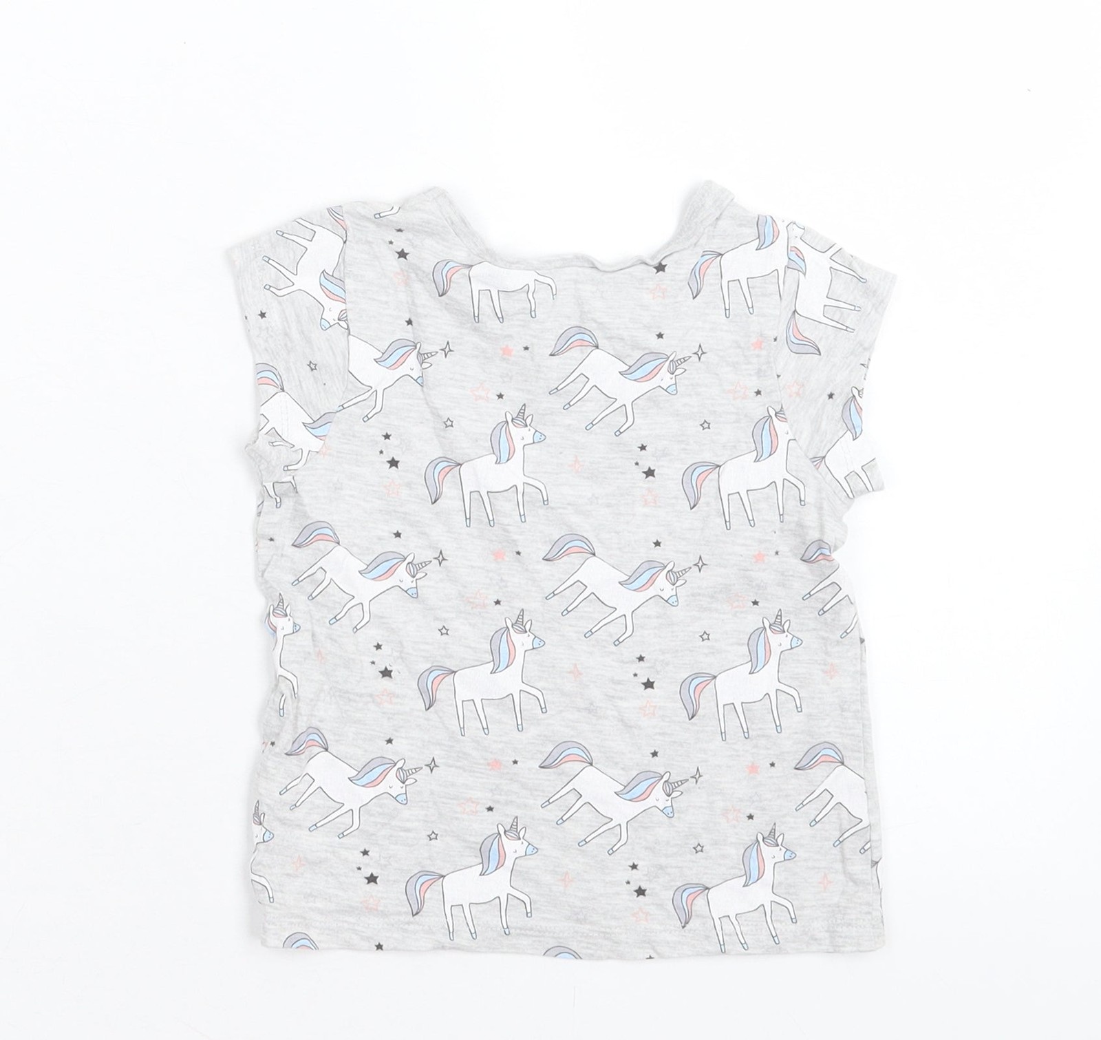 Girls UK Size 12-18 Months George Grey Basic T-Shirt image 2