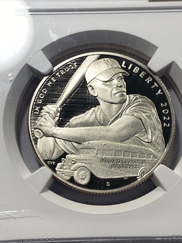 2022-S 50c Negro Leagues Baseball Clad Half Dollar NGC PF69 UCAM Item 9473