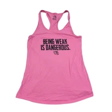 Combat Iron Tank Top Women's Large Pink Racerback Sleeveless Athletic Fit Active