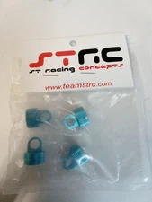 NEW STRC STRC8005 UPPER SHOCK CAPS BLUE YETI 1/10 AXIAL