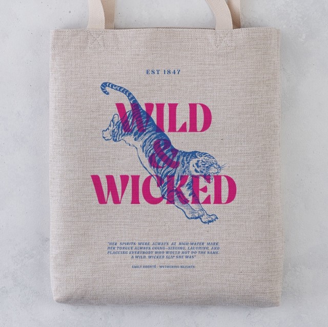 Bronte Tote Bag - Wild And Wicked (Paperback Book)