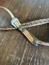 Vintage Douglas Magnus Sterling Buckle And Custom Horse Hair Belt