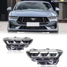 SINDAR LED Headlight S650 W/DRL For Ford Mustang Convertible 2024 2025 Right