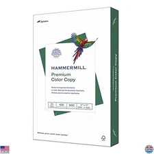 Hammermill Premium Color Copy Paper, 32 lb, 11x17", 500 Sheets, 100 Bright, USA