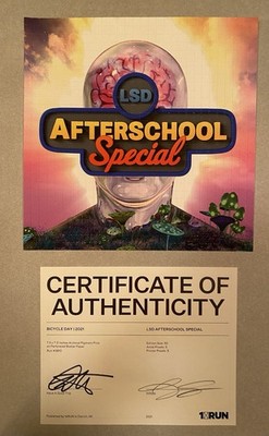 LSD Afterschool Special Have a Good Trip Blotter Art Print X/50 Signed COA