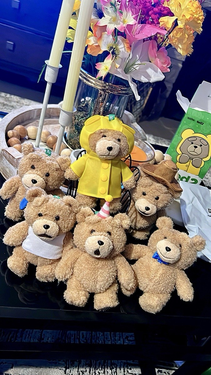 ted2 テディベア Action plush pendant ぬいぐるみ POP MART Ted2 Teddy Bear Action Figure Plush Pendant