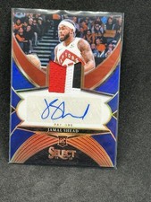 2024-25 SELECT JAMAL SHEAD 3 COLOR PATCH AUTO ROOKIE RPA BLUE PRIZM /49 Raptors