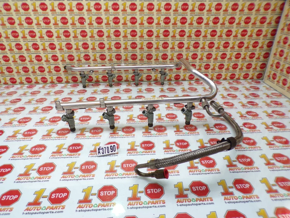 Mercedes Benz S430 2000 riel de combustible con juego de inyectores 113-078-00-49 OEM Foto 3 de 4