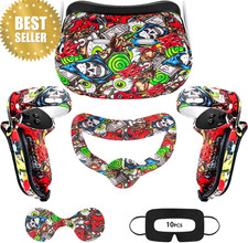 VR Accessories Set for Oculus Quest 2   Face, Grip, Shell, Lens Covers Green