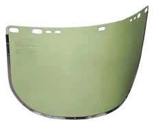 Jackson Safety Face Shield, Green, Aluminum, 15-1/2" Wide 29053