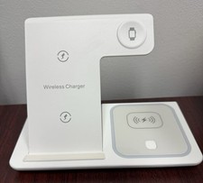 3-in-1 Wireless Charging Station Phone Watch Airpods Fast ChargE No Box - A0024
