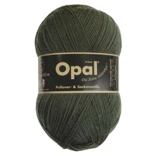Opal Sock Yarn Uni Solid superwash 4-ply 100g/465yd, #5184 Dark Olive Green