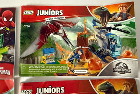 Lego Juniors Manuals ~10757 & 10757 Jurassic,  10754 Spider Man, & 10722 Ninjago