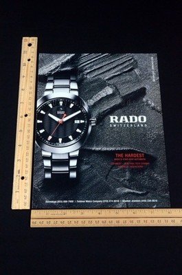 2011 Rado Switzerland Watch Wristwatch Silver Magazine Page Print Ad Poster