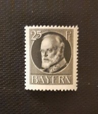 Bayern  Mi Nr. 98 I postfrisch K&ouml;nig Ludwig III 25 Pf Friedensdruck gepr&uuml;ft BPP