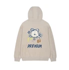 EVISU KOREA Painted Bear Hoodie LIGHT BEIGE EX4UTS906_LE