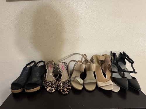 Lot of Women’s Shoes 5 Pairs Different Sizes and Brands
