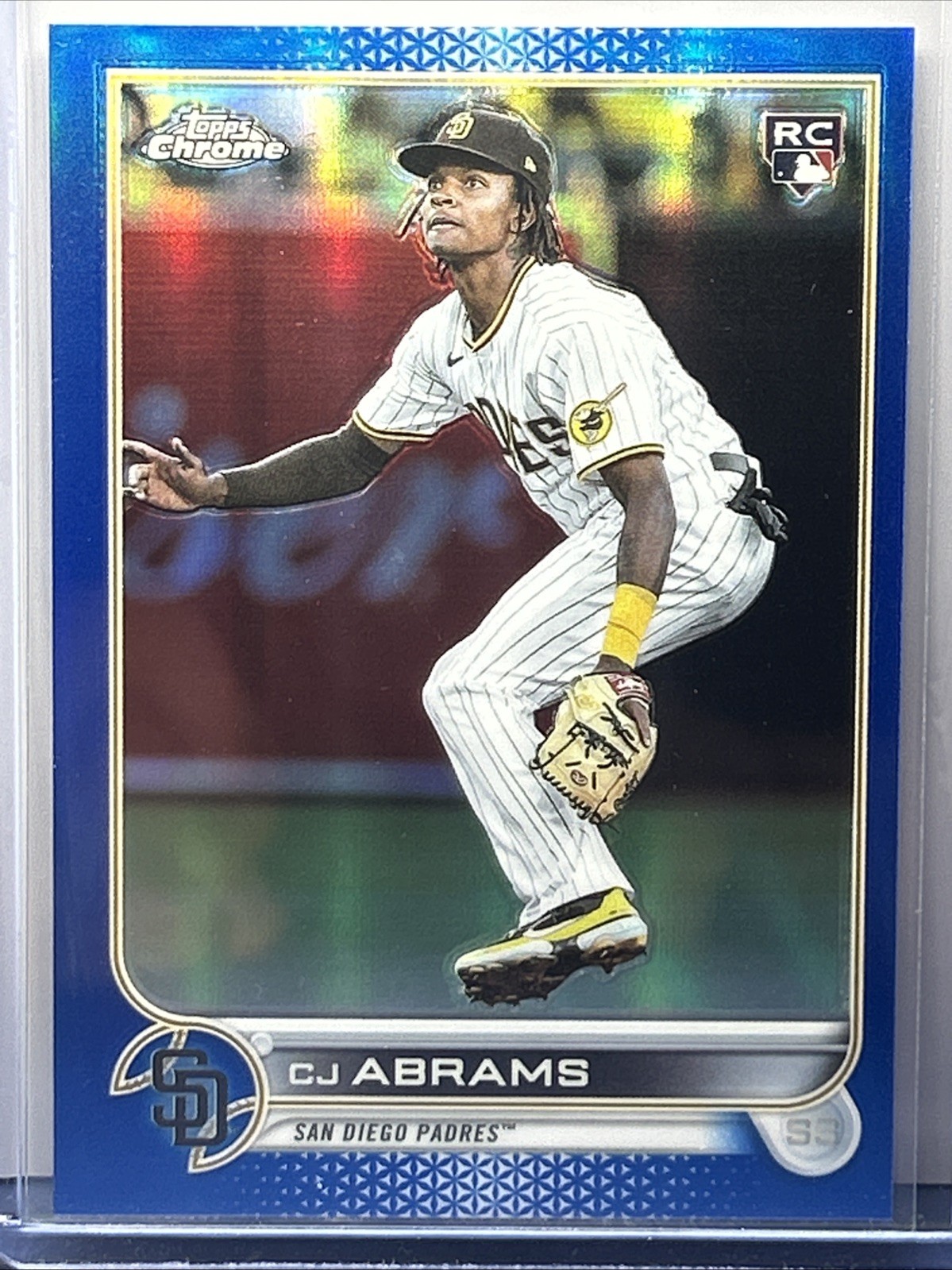 CJ Abrams 2022 Topps Chrome Update Blue Refractor Rookie RC #092/199 #USC3