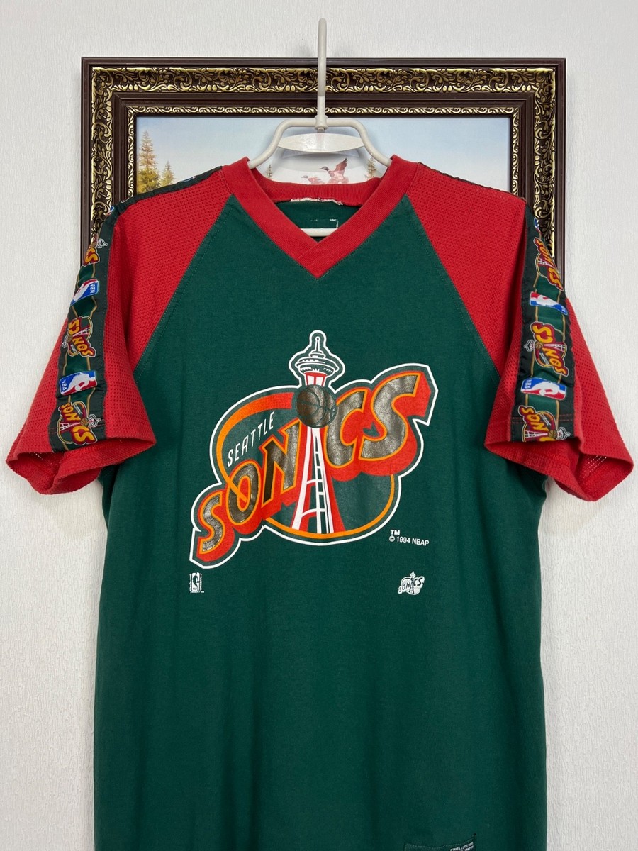 Vintage 90's Champion Seattle Super Sonics Warm Up Jersey Over