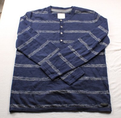 Esprit - Gebraucht - Herren Henley Pullover | Größe: XL | Farbe: Blau