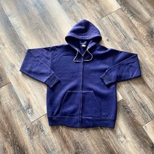 Vintage 80s purple zip up hoodie