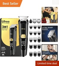 3-in-1 Beard and Body Grooming Kit for Men Versatile Travel-Friendly