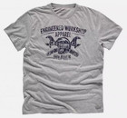 TRIUMPH NEW CAPRON GREY T-SHIRT MENS SIZE MEDIUM MTSA16020-M