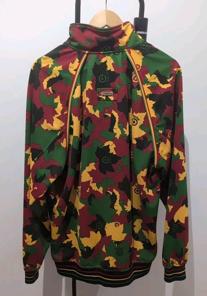 Authentic 2007 LRG Lifted Research Group - Rasta Leaf Zip Up Jacket XL Genuine🌱 - Image 2 of 4