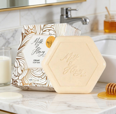Oriflame Milk & Honey Gold Creamy Soap Bar Milch Honig Pflege Hand Creme Seife