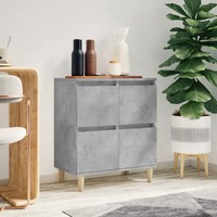 Sideboard Betongrau 60X35X70 Cm Holzwerkstoff Kommode FüR Wohnzimmer