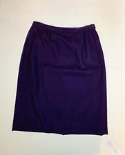 Vintage Pendleton Knee Length Pencil Skirt 100 Wool Women's Sz 12 Petite Purple