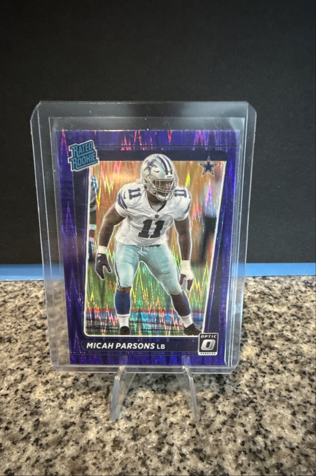 Micah Parsons Panini Donruss Optic #245 Purple Shock