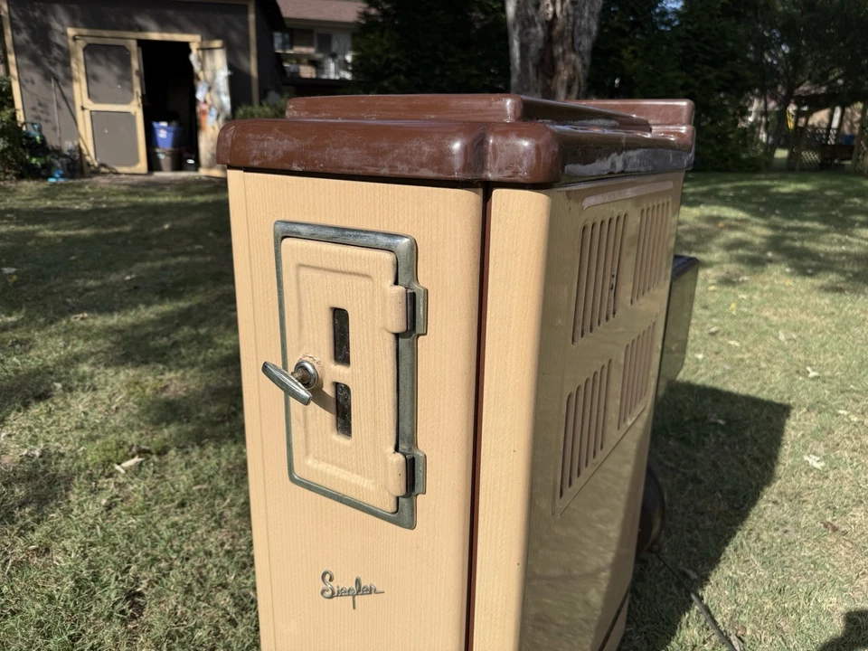 🍊Estufa/calentador de aceite Siegler de colección con soplador de amplificador modelo 400-U BONITO Foto 3 de 4