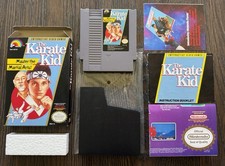 The Karate Kid 100% Complete in Box CIB w/Inserts! VG! (Nintendo, NES 1987)🥋🔥