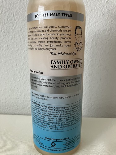 Lot/2 Bottles Renpure Advanced Xtra Strength Coconut Cream Shampoo 16 fl oz - Picture 3 of 3