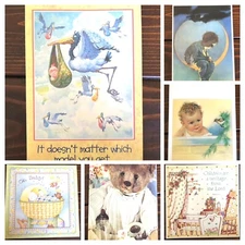 ASSORTED GREETING CARDS - NEW BABY  -YOU CHOOSE!