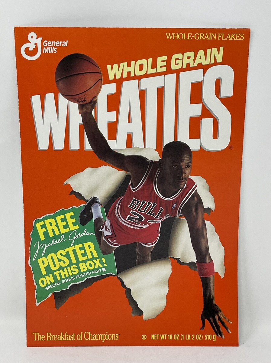 1989 Michael Jordan Wheaties Poster Set of 3, Which Combine to