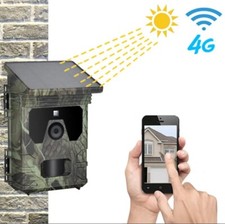 4G LTE Cellular Wildlife Camera 2K Solar Powered Security Camera with SIM Card