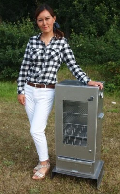 SMOKI RÄUCHERTECHNIK SMOKI - Räucherofen 85x39x33cm Smoki mit Scheibe FAL 8512 Räucher-schrank Ofen