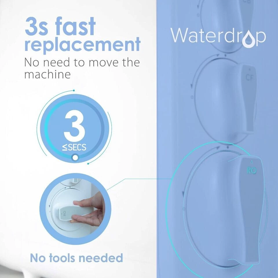 Waterdrop Water Filter, Replacement for WD-G3-W Reverse Osmosis System - Image 4 of 4