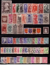 France complete year set 1944  MNH 70 stamps