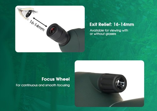 SVBONY SV28PLUS 25-75x70mm Spotting Scope + Phone Adapter for Target Shooting - Picture 11 of 14