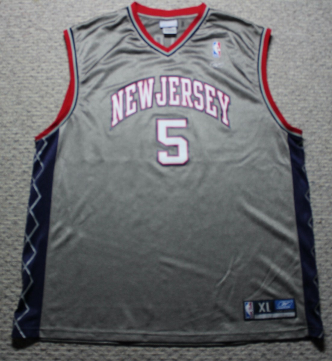 NBA Basketball New Jersey Nets Jason Kidd #5 Jersey XL