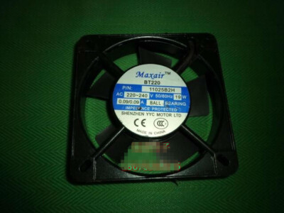 1pcs  Maxair BT220 P/N:11025B2H 220~240V 19W Double   Bearing Cooling Fan #F1