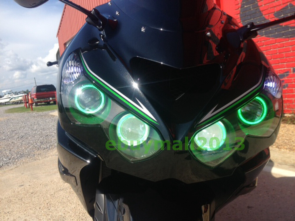BT Cotton RGB Halo Ring Devil Eye for Kawasaki ZX14R ZZR1400