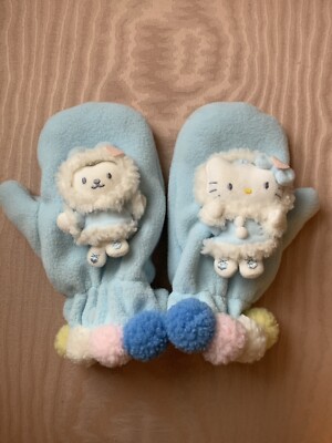 Rare Vintage Hello Kitty 3D Character Mittens